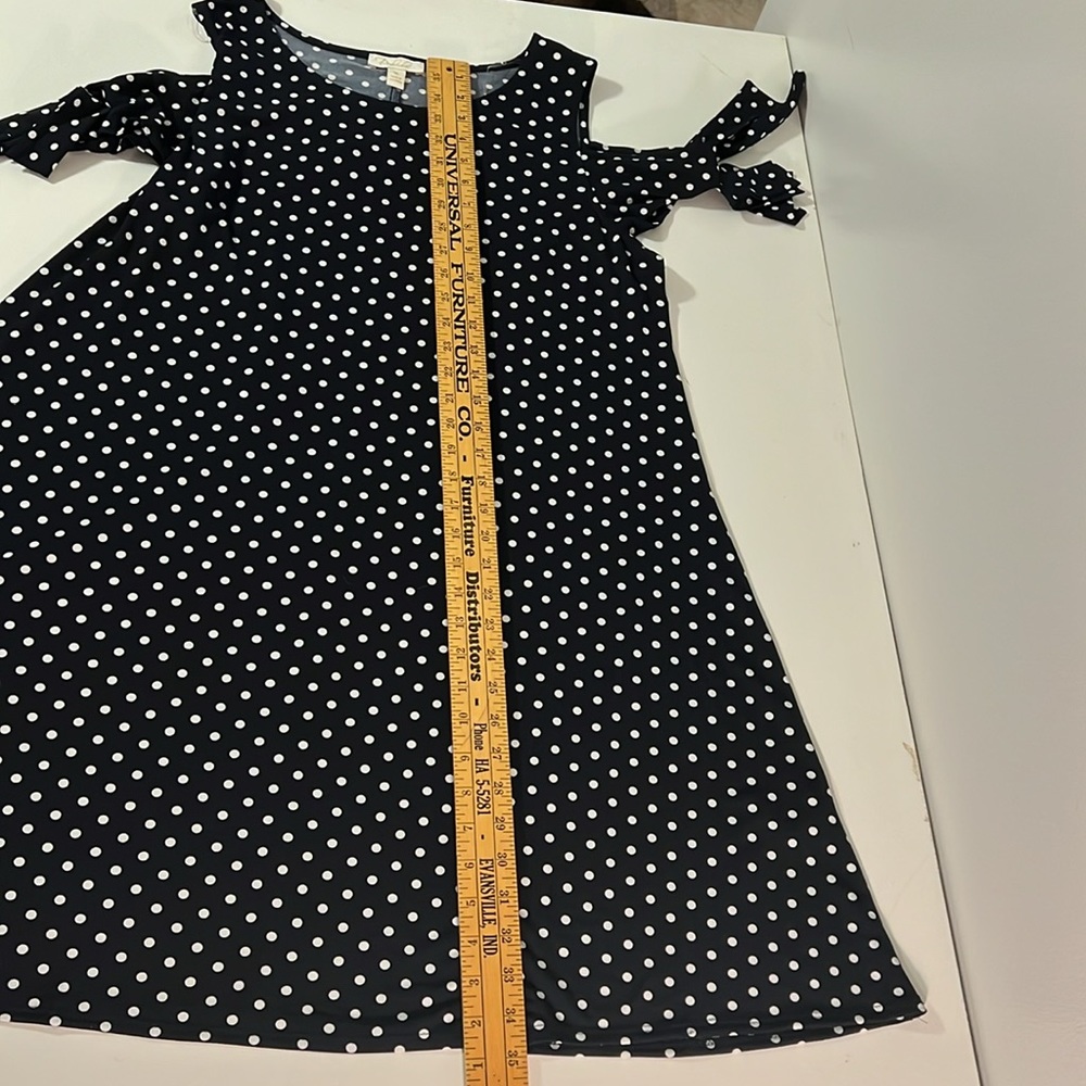 NWT Versona Black with White polka dot Shift dress size XL - Picture 8 of 11